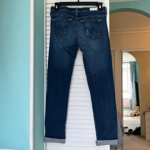 AG Jeans size 25 The Stilt Cigarette Roll-Up, raw hem, great condition - Picture 5 of 10